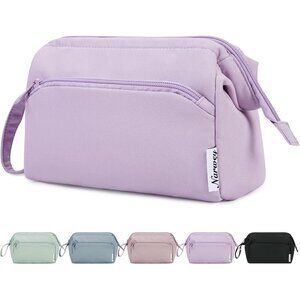 Narwey Large Makeup Bag for Women, Travel Cosmetic Organizer & Toiletry Bag